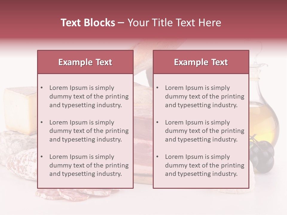 Freshness Meal Assorted PowerPoint Template