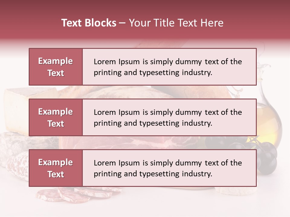 Freshness Meal Assorted PowerPoint Template