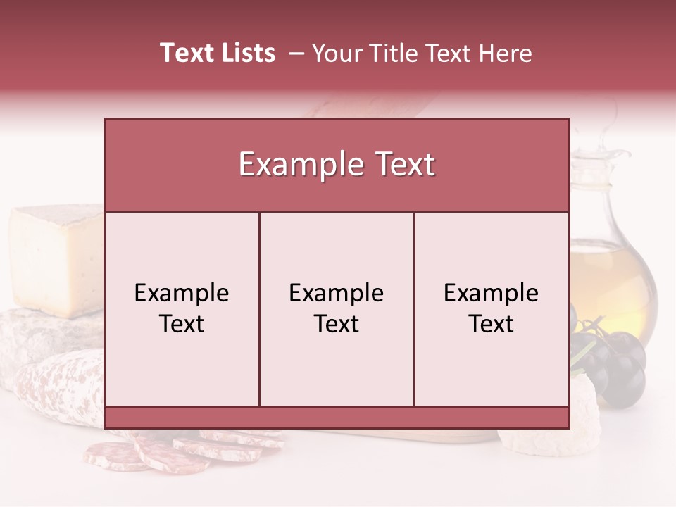 Freshness Meal Assorted PowerPoint Template