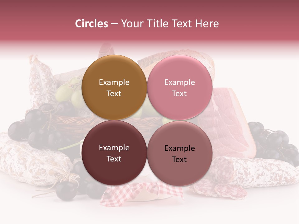 Bunch Dinner Fruit PowerPoint Template