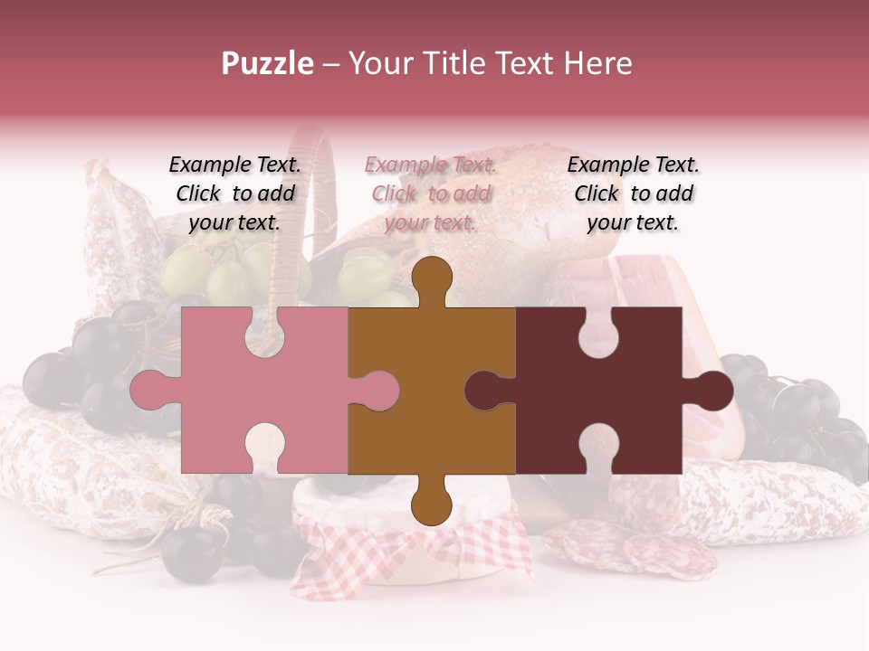 Bunch Dinner Fruit PowerPoint Template