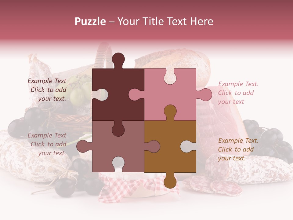 Bunch Dinner Fruit PowerPoint Template