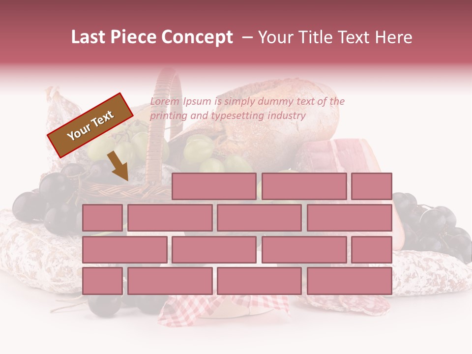 Bunch Dinner Fruit PowerPoint Template