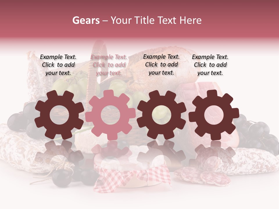 Bunch Dinner Fruit PowerPoint Template