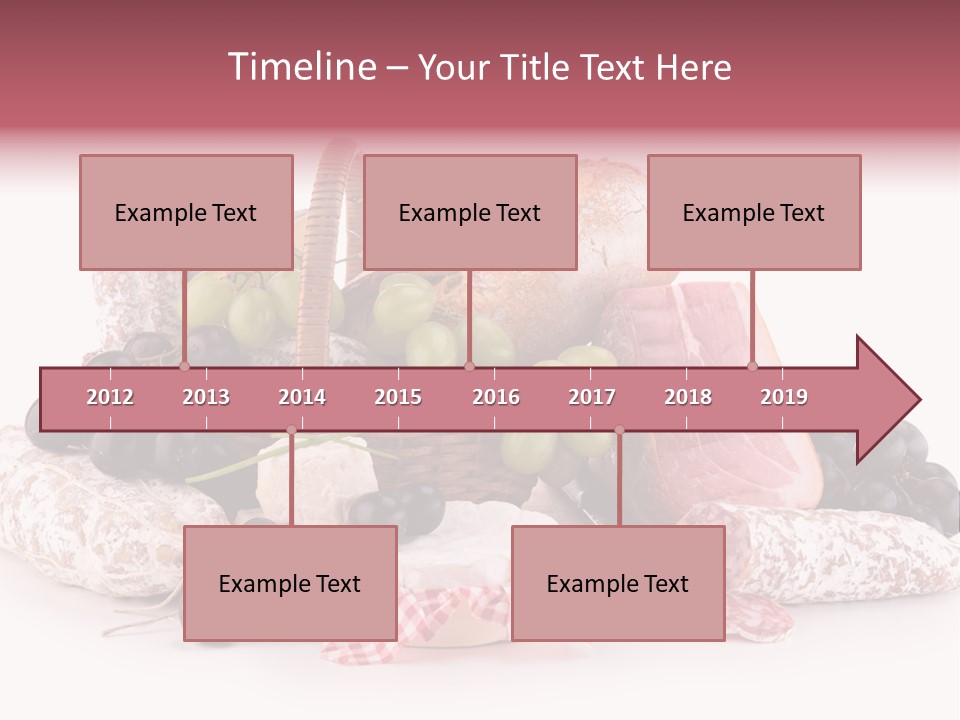 Bunch Dinner Fruit PowerPoint Template