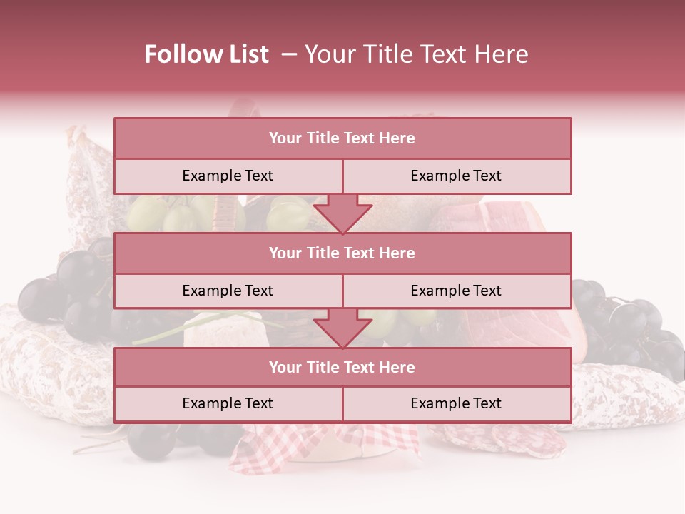 Bunch Dinner Fruit PowerPoint Template