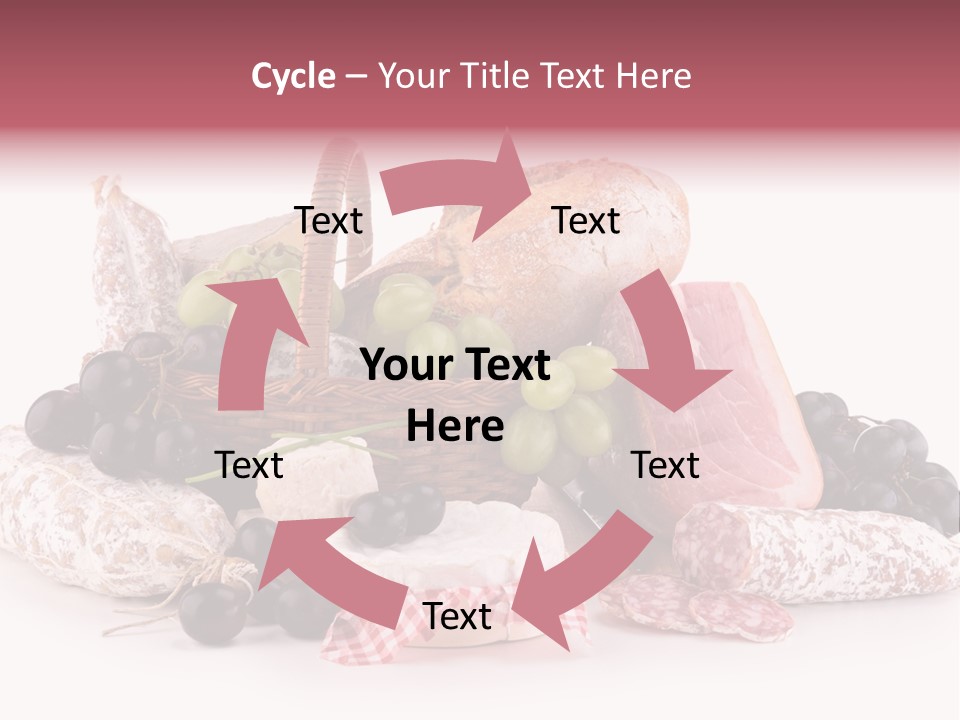 Bunch Dinner Fruit PowerPoint Template