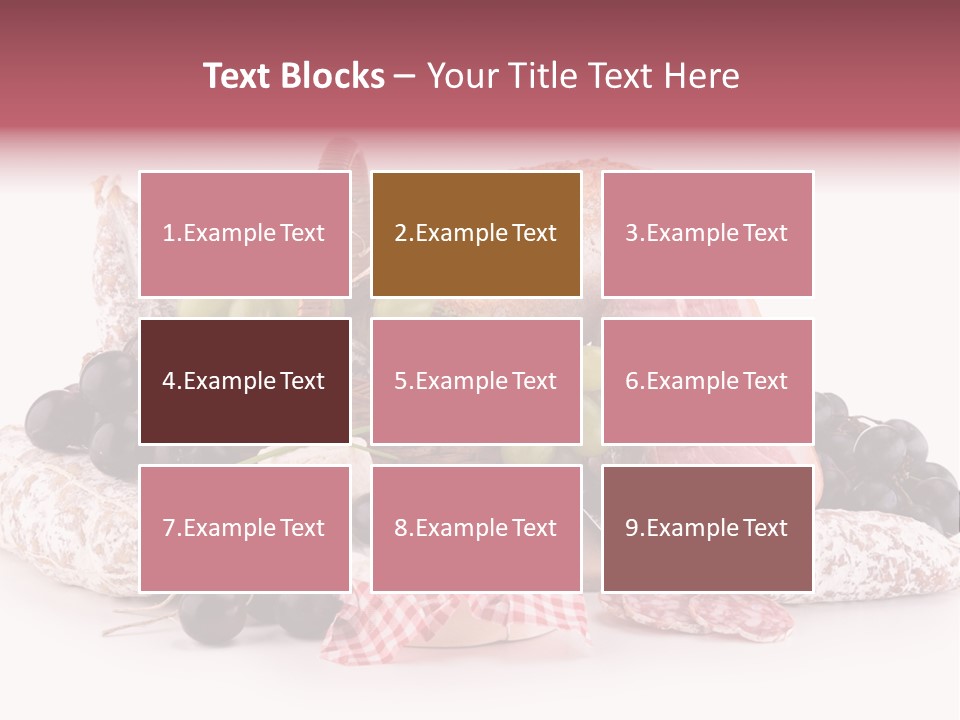 Bunch Dinner Fruit PowerPoint Template