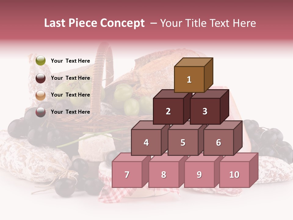 Bunch Dinner Fruit PowerPoint Template