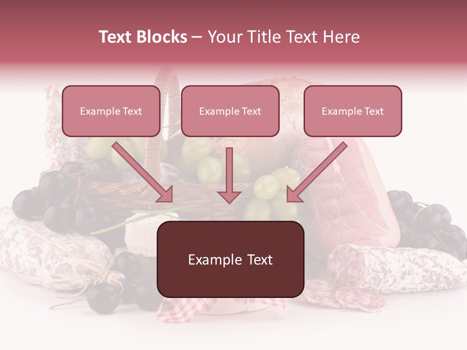 Bunch Dinner Fruit PowerPoint Template