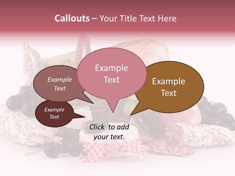 Bunch Dinner Fruit PowerPoint Template