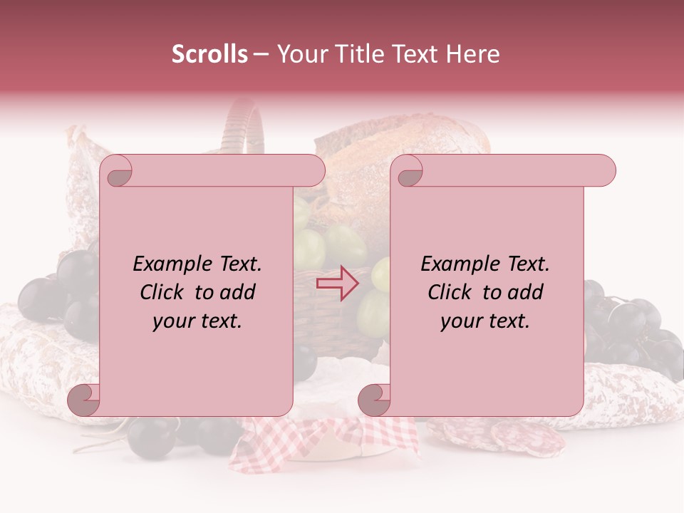 Bunch Dinner Fruit PowerPoint Template