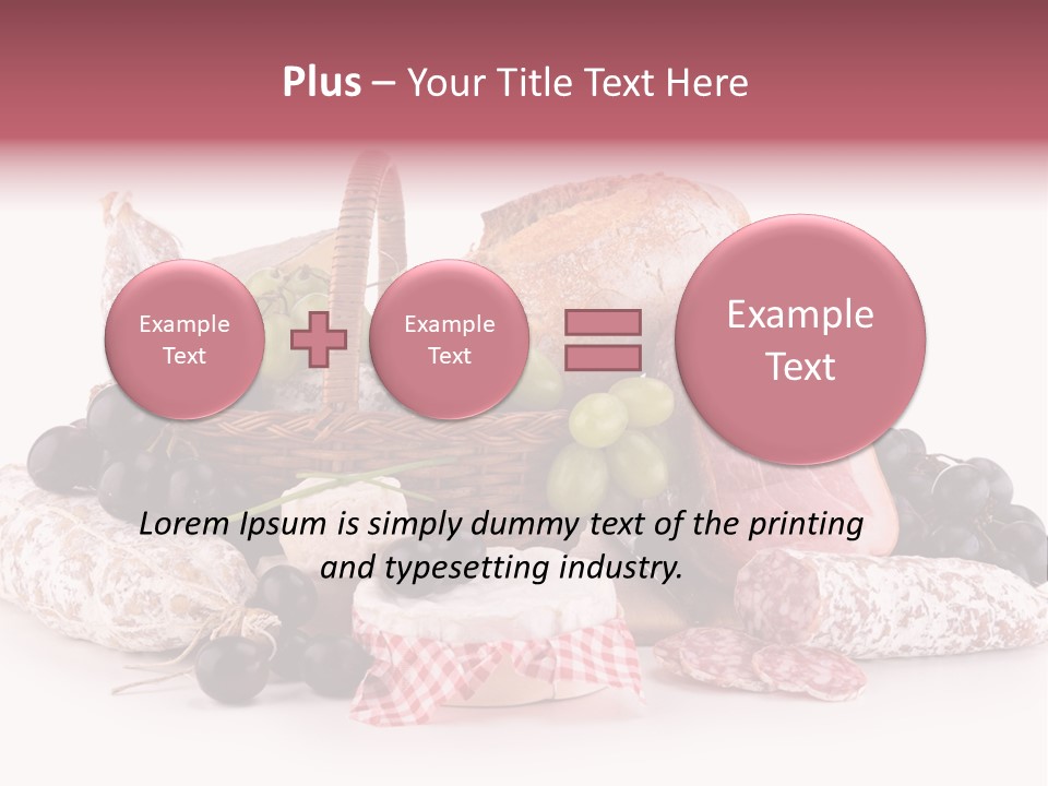 Bunch Dinner Fruit PowerPoint Template