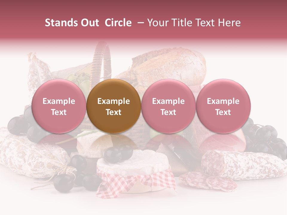 Bunch Dinner Fruit PowerPoint Template