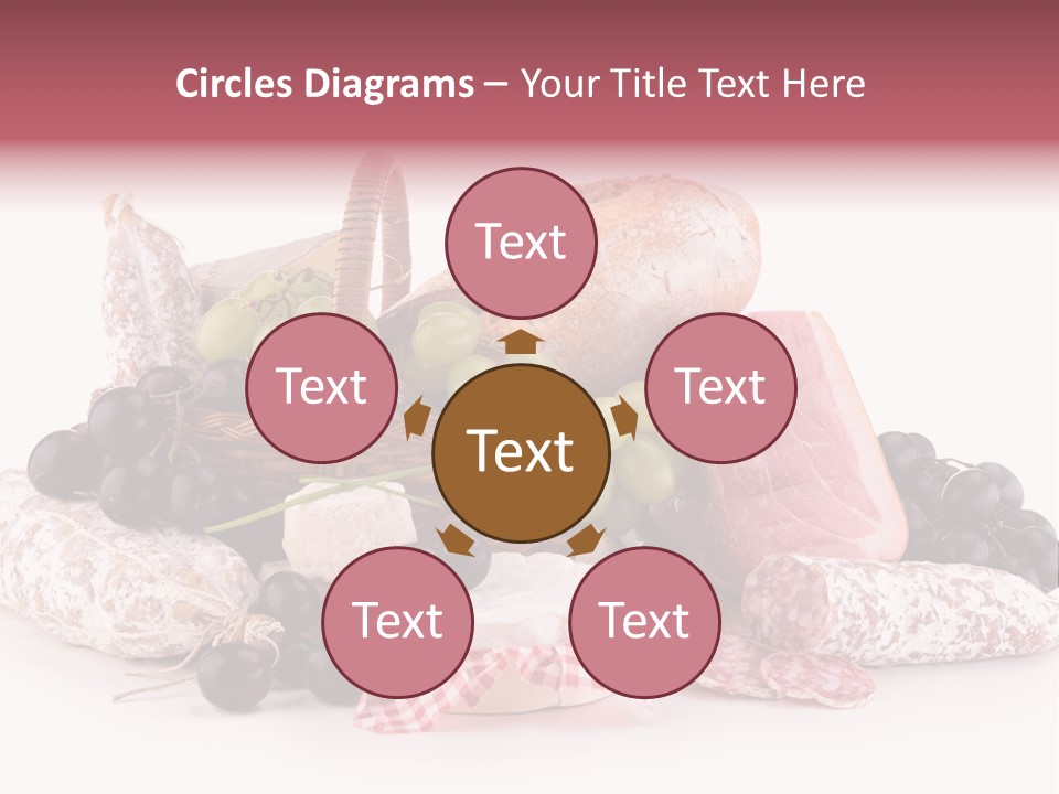 Bunch Dinner Fruit PowerPoint Template