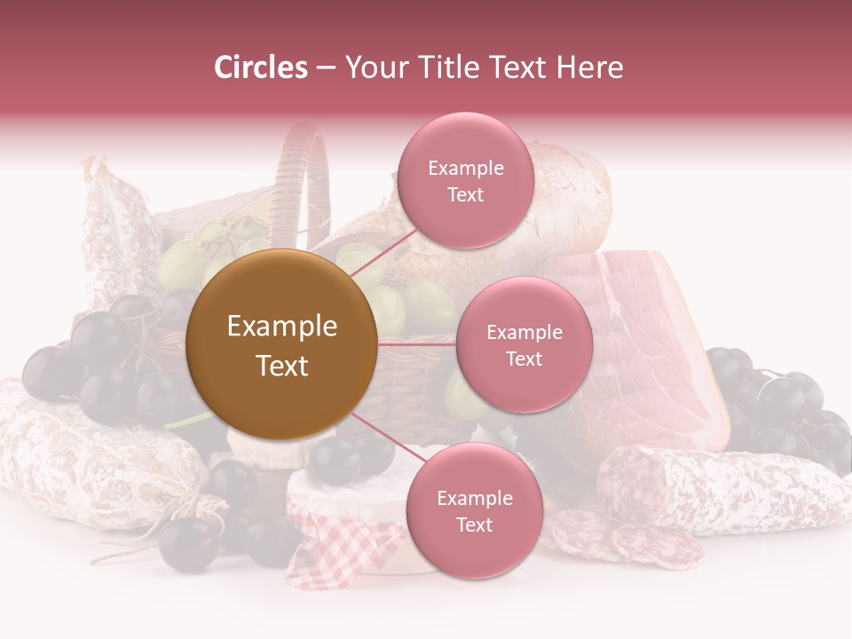 Bunch Dinner Fruit PowerPoint Template