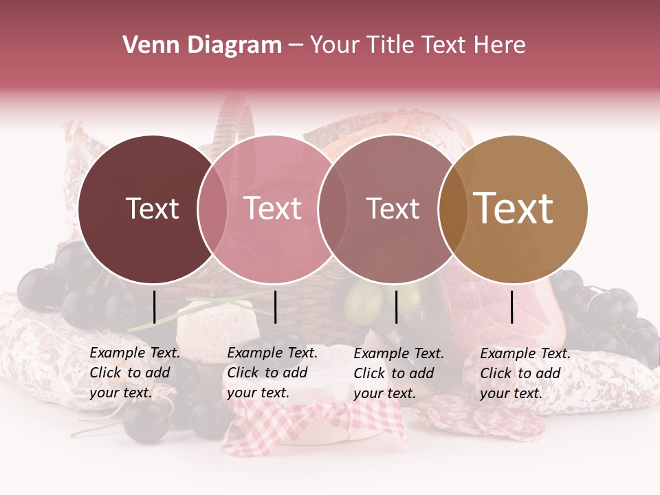 Bunch Dinner Fruit PowerPoint Template