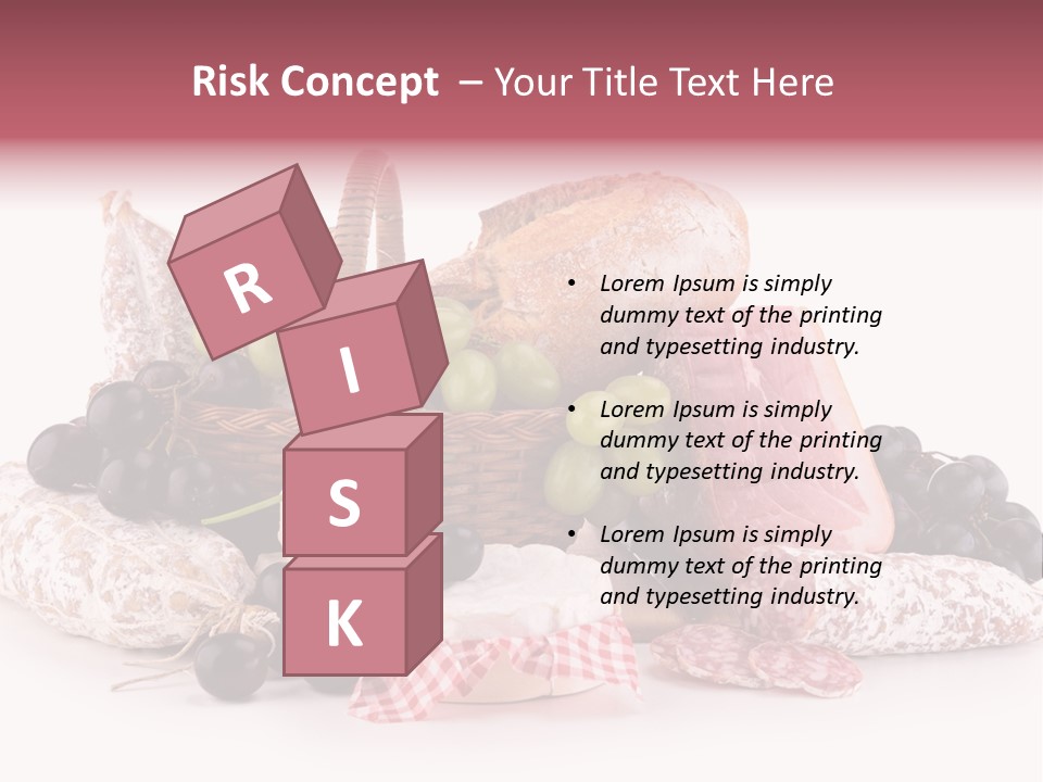 Bunch Dinner Fruit PowerPoint Template