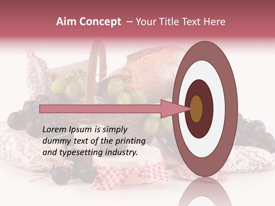 Bunch Dinner Fruit PowerPoint Template