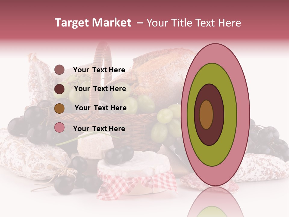 Bunch Dinner Fruit PowerPoint Template