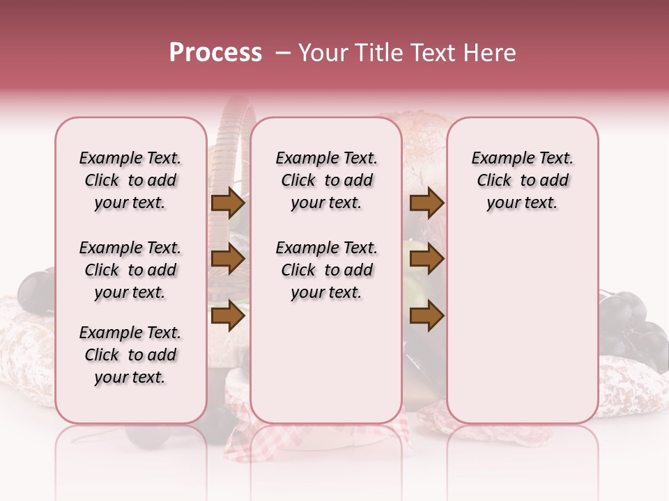 Bunch Dinner Fruit PowerPoint Template