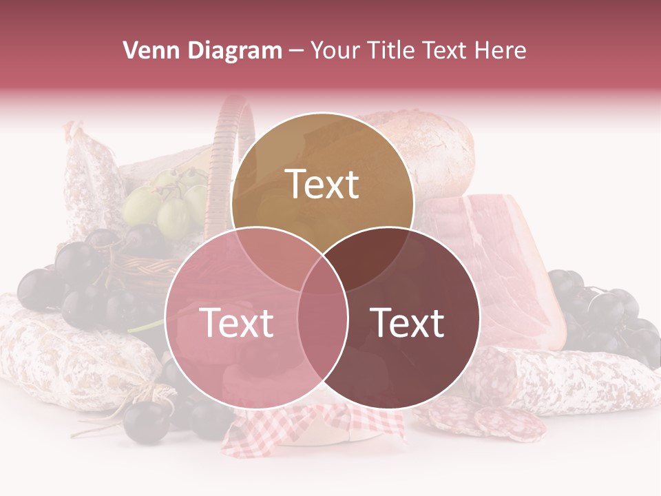 Bunch Dinner Fruit PowerPoint Template