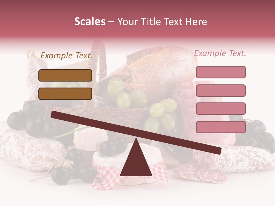 Bunch Dinner Fruit PowerPoint Template