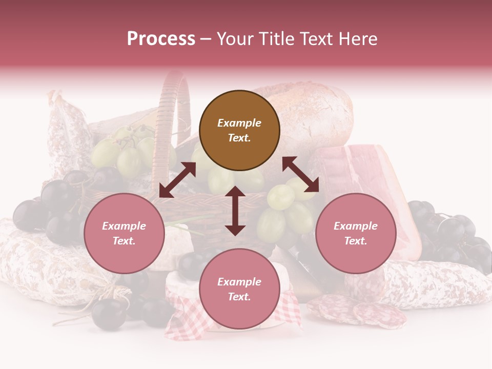 Bunch Dinner Fruit PowerPoint Template