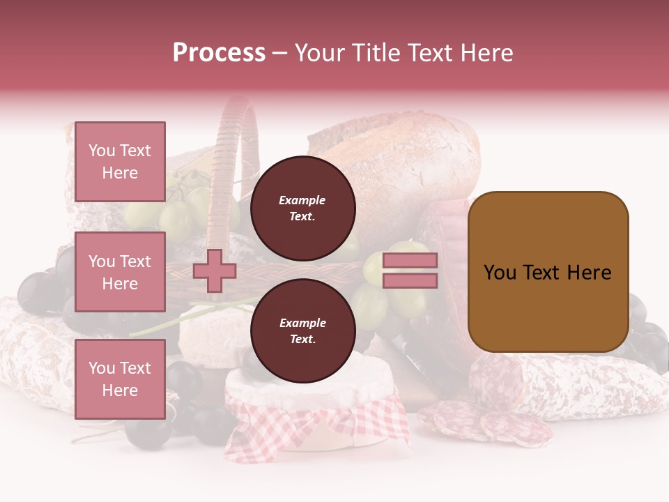 Bunch Dinner Fruit PowerPoint Template