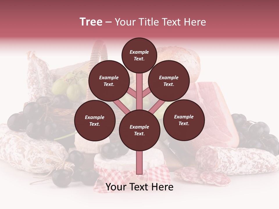 Bunch Dinner Fruit PowerPoint Template