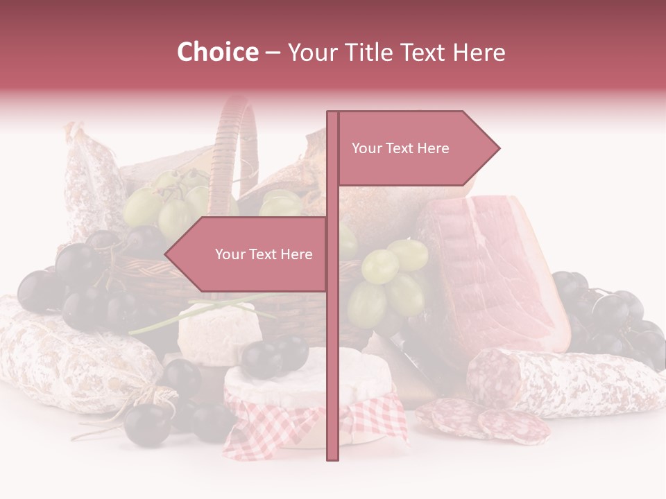 Bunch Dinner Fruit PowerPoint Template