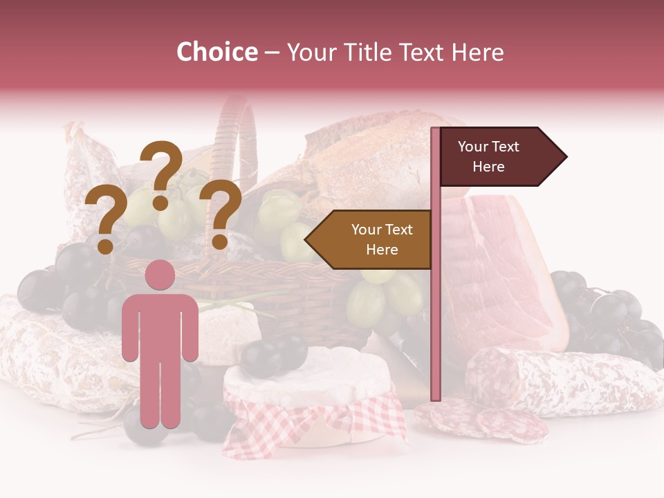 Bunch Dinner Fruit PowerPoint Template