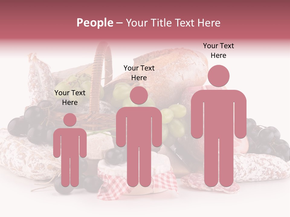 Bunch Dinner Fruit PowerPoint Template