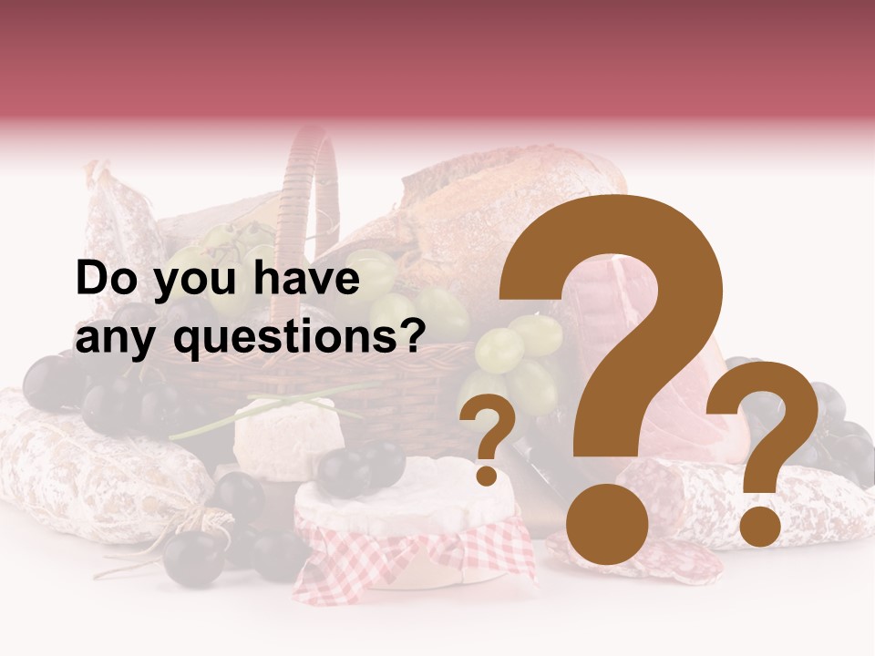 Bunch Dinner Fruit PowerPoint Template