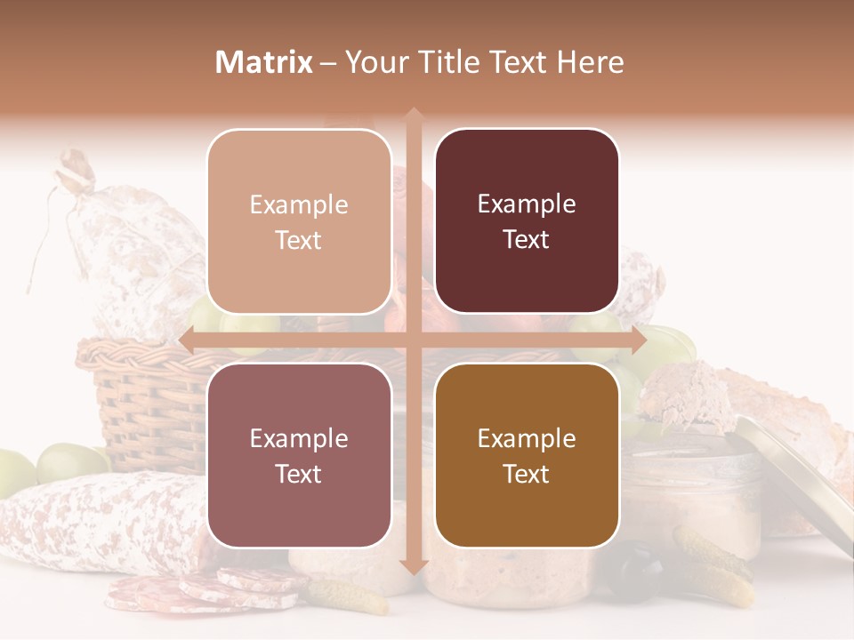 Salami Canard Grape PowerPoint Template