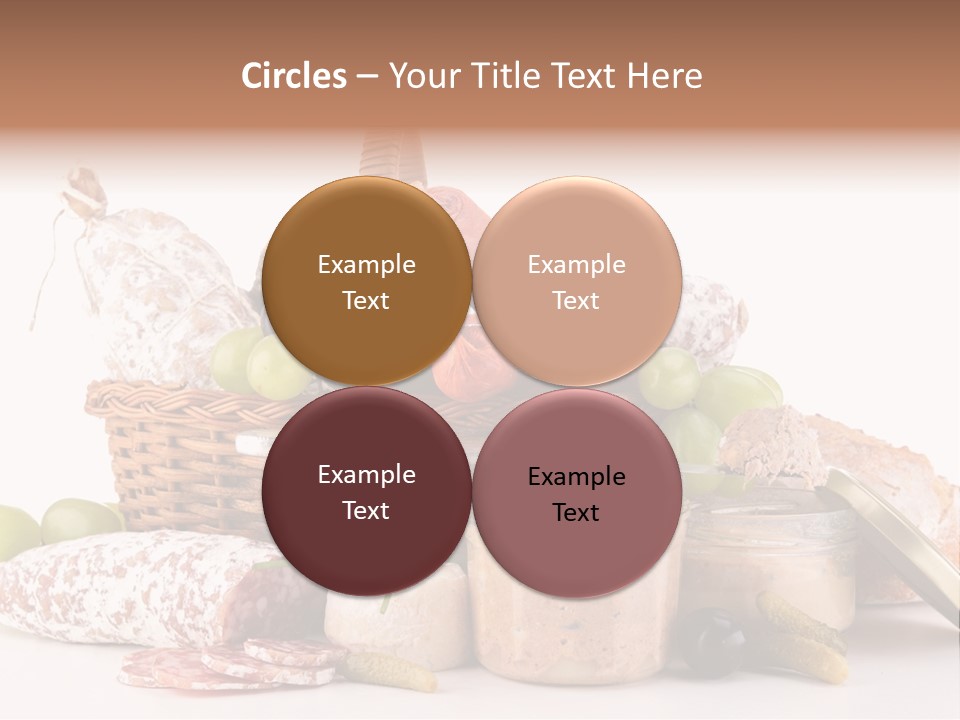 Salami Canard Grape PowerPoint Template