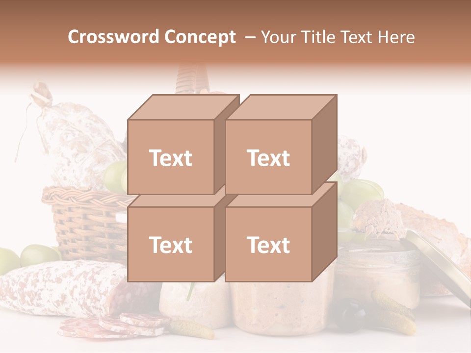 Salami Canard Grape PowerPoint Template