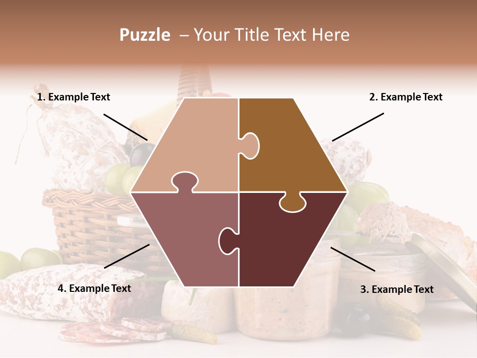 Salami Canard Grape PowerPoint Template