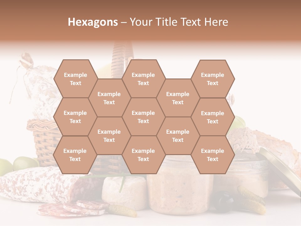 Salami Canard Grape PowerPoint Template