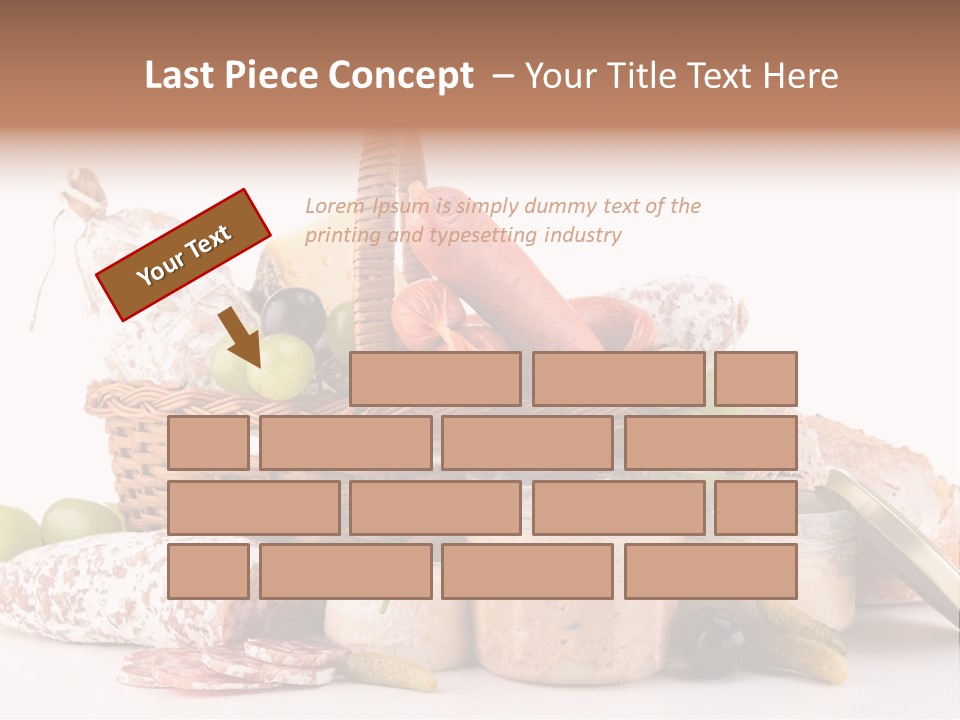 Salami Canard Grape PowerPoint Template