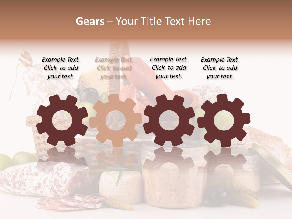 Salami Canard Grape PowerPoint Template