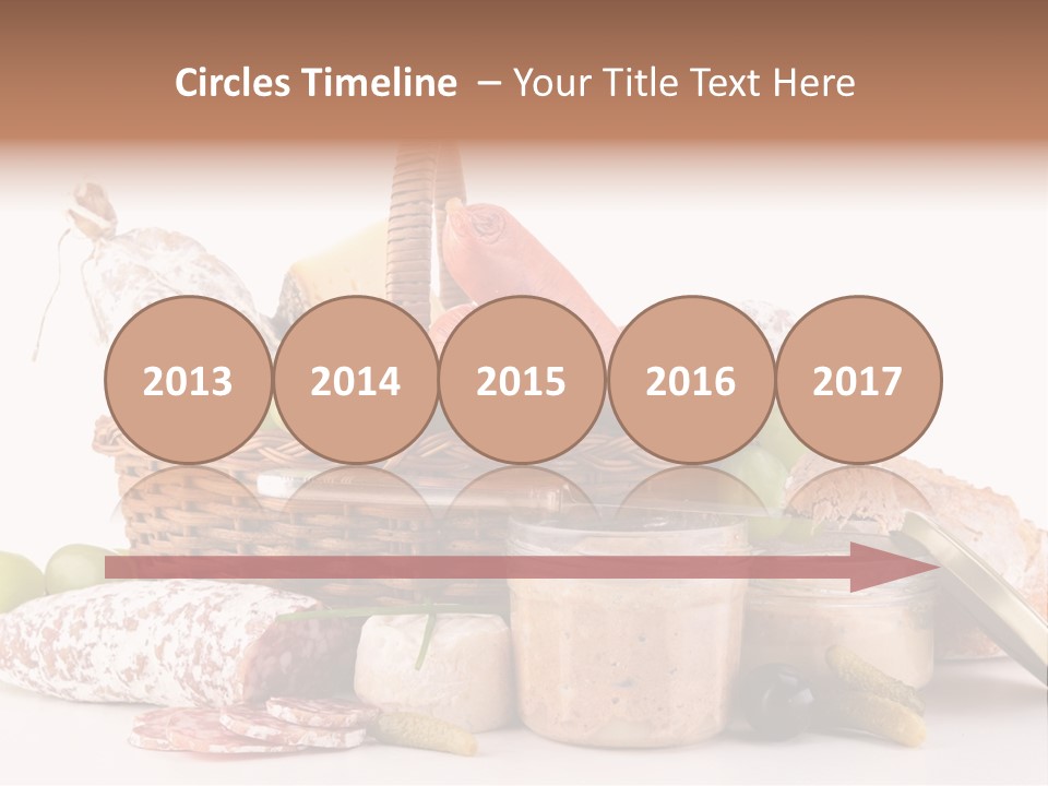 Salami Canard Grape PowerPoint Template