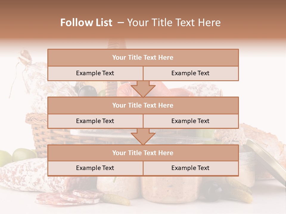Salami Canard Grape PowerPoint Template