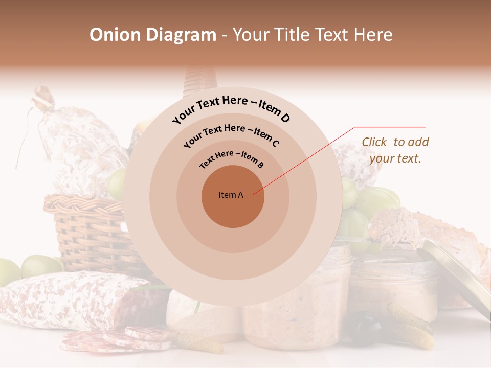 Salami Canard Grape PowerPoint Template