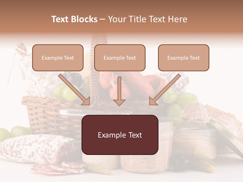 Salami Canard Grape PowerPoint Template