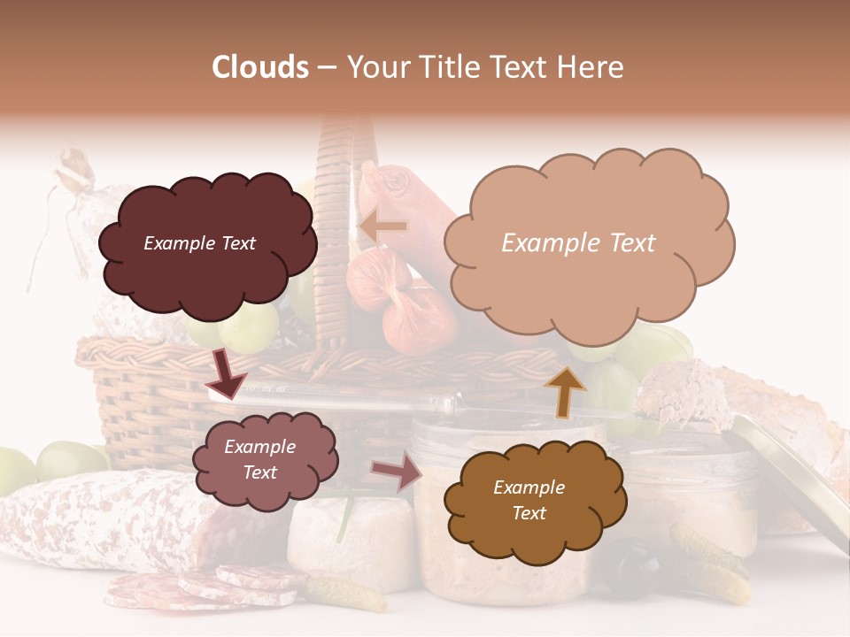 Salami Canard Grape PowerPoint Template