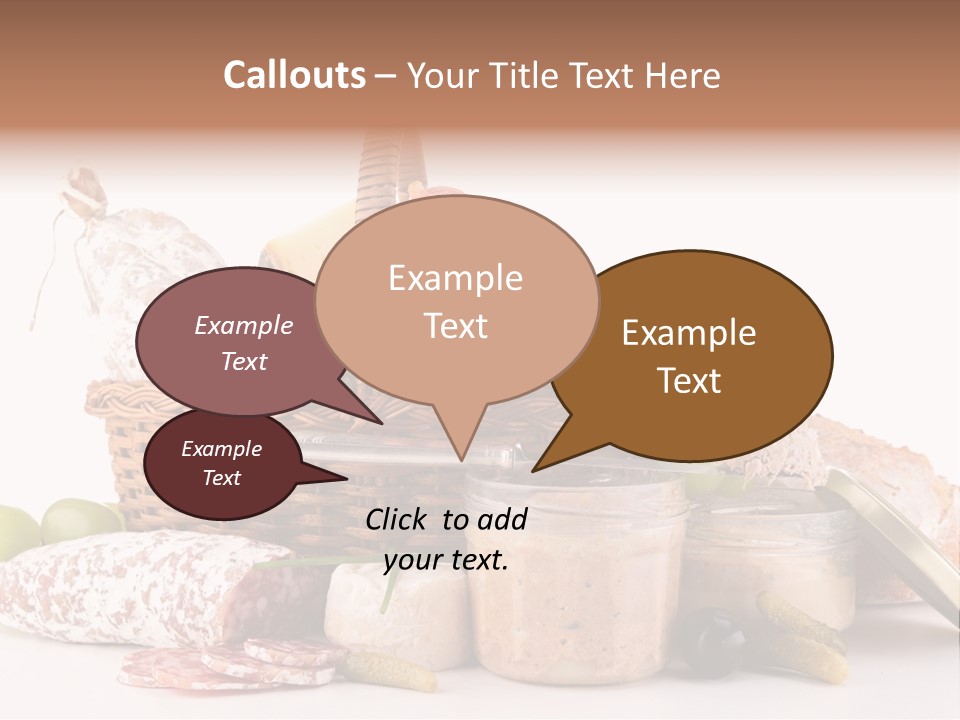 Salami Canard Grape PowerPoint Template
