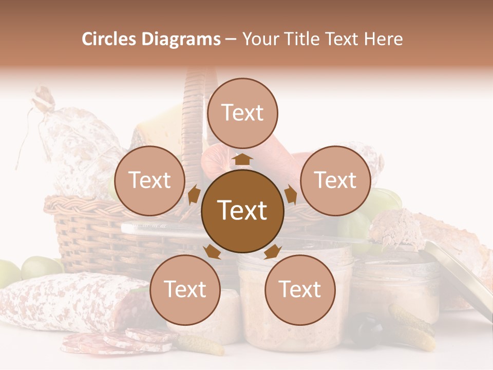 Salami Canard Grape PowerPoint Template