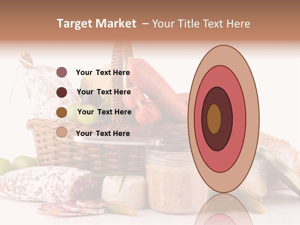 Salami Canard Grape PowerPoint Template
