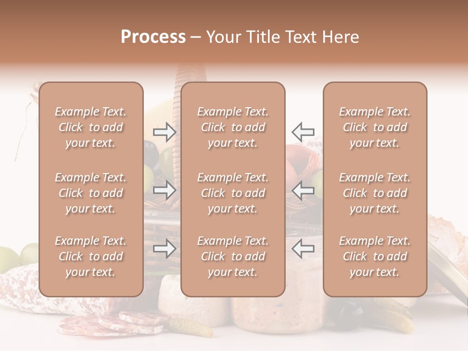 Salami Canard Grape PowerPoint Template